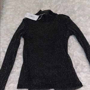 Sparkly See-Through long Sleeve Shirt